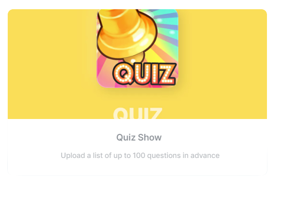 Quiz Show game in ZEP.