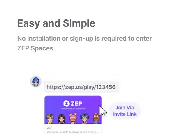 You can easily access to ZEP without any installation.