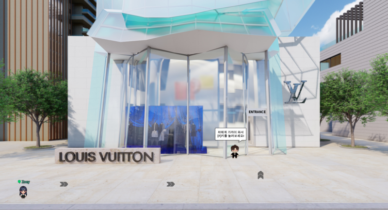 LV's metaverse space in ZEP.