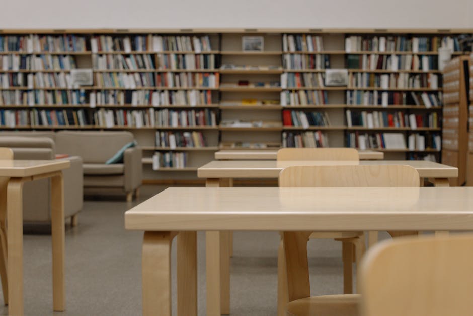 不登校の高校生が進路を考える静かな図書室の学習スペース