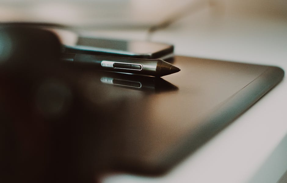 不登校のメタバース学習の入口となるタブレットとスタイラスのデスク環境
