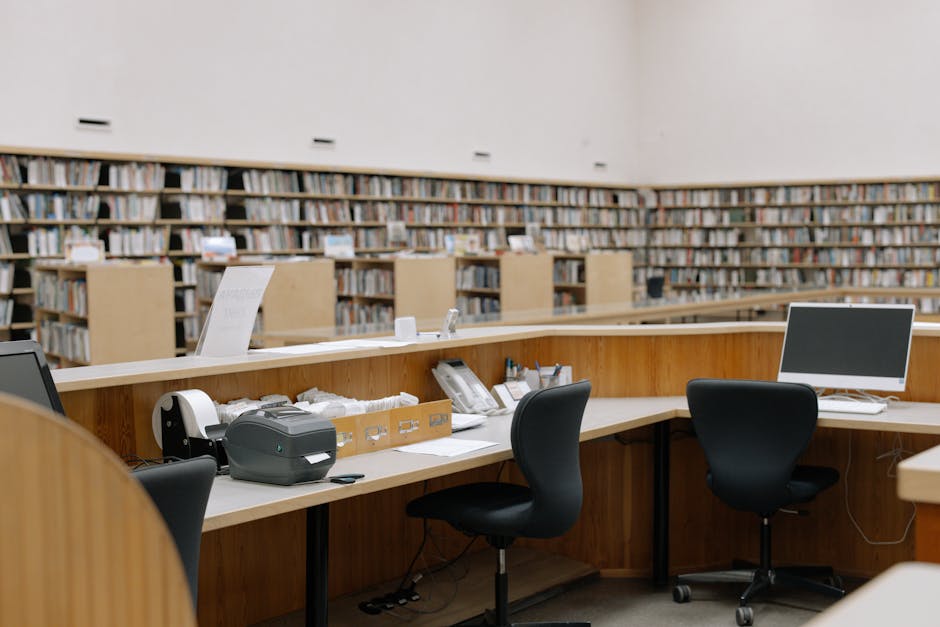 図書館で資料に向かう静かな高認試験不登校の学習空間